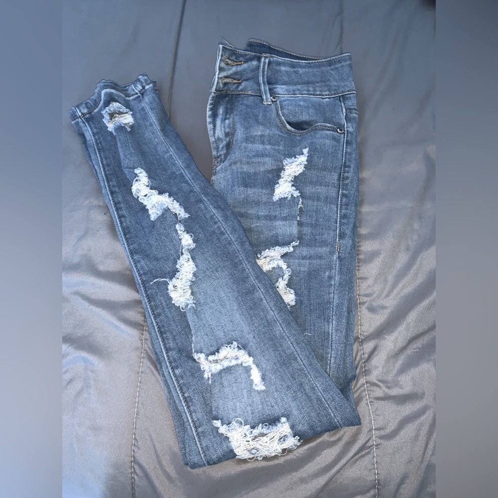 • Almost Famous Ripped Jeans, Blue jeans. •